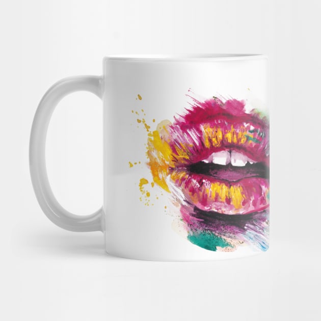 Rainbow Lips by xxdoriana